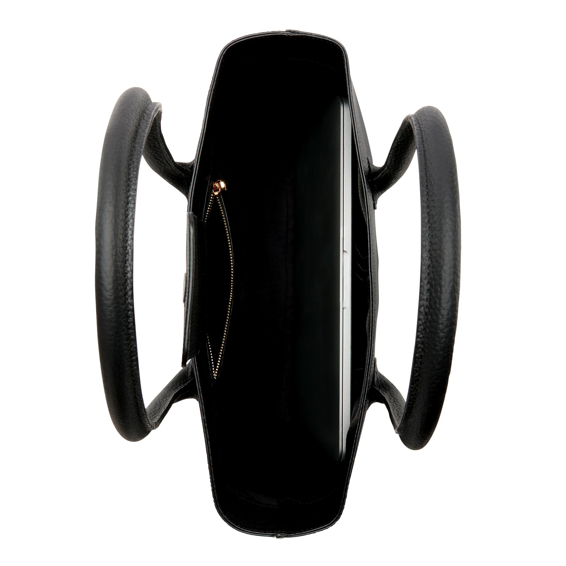 Isabel Bernard Honoré Lysanne Black Calfskin Shopper IB25022