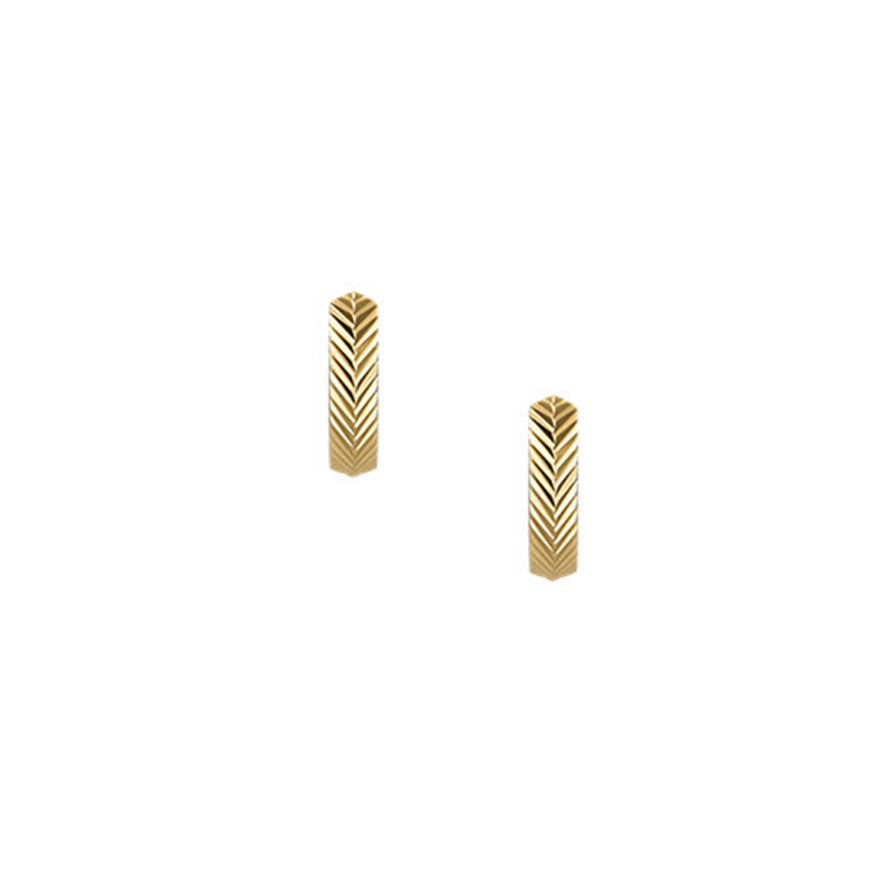 Fossil Harlow Gold Coloured Stainless Steel Earrings JF04912710-zoom-