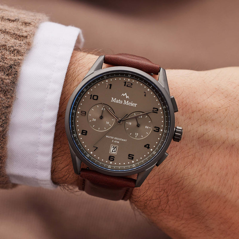 Mats Meier Mont Vélan herren Uhr Braun MM10005-zoom-