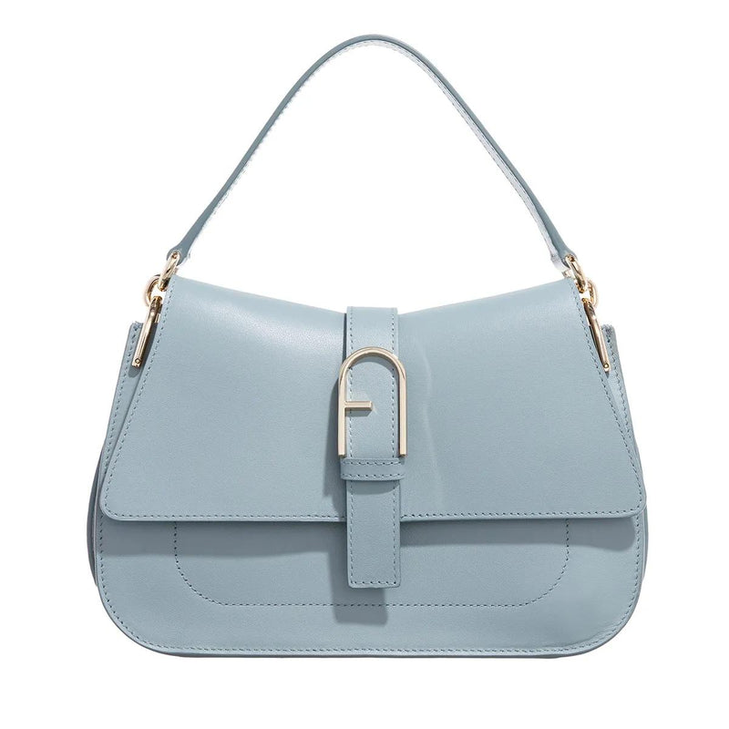 Furla Flow Grey Leather Shoulder bag 2001-A0630123-zoom-