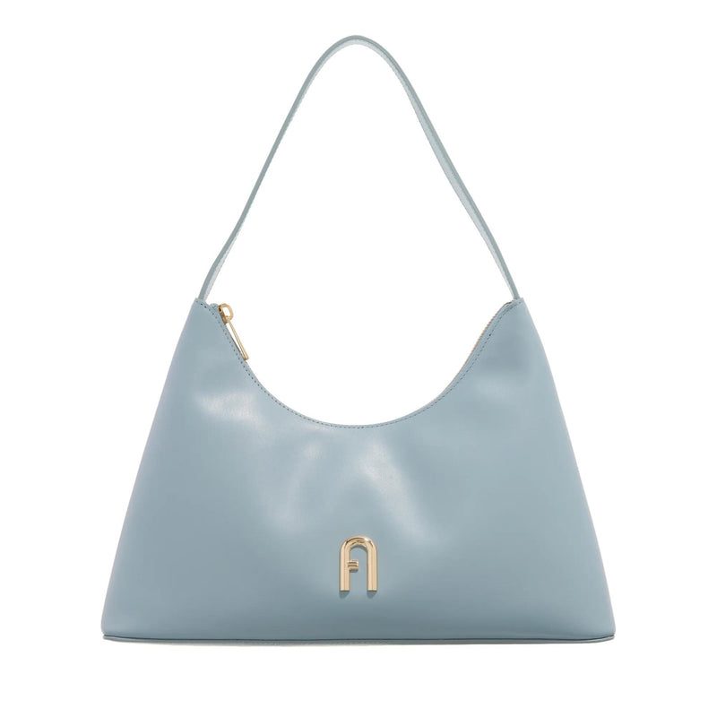 Furla Diamante Grey Leather Shoulder bag 2001-A0630117-zoom-