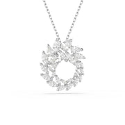 Swarovski Mesmera Glam Halskette in Silberoptik mit kreisförmigem Anhänger 5759837
