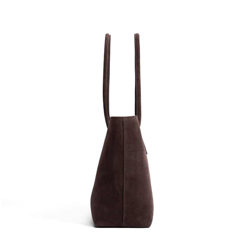 Isabel Bernard Honoré Elin Dunkelbraune Wildleder Schultertasche IB25111-131-zoom-