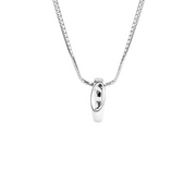 Diesel Oval D Logo Stainless Steel Necklace DX1644040