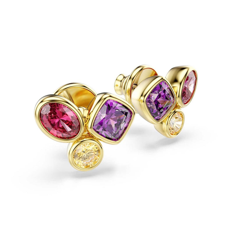 Swarovski Imber Organic Goldfarbene, mehrfarbige Ohrstecker 5760019-zoom-
