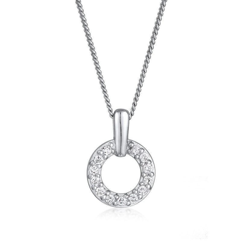 Elli 925 Sterling Silver Necklace with Diamond (0.052 ct) 2004-BF-0008243-001-zoom-