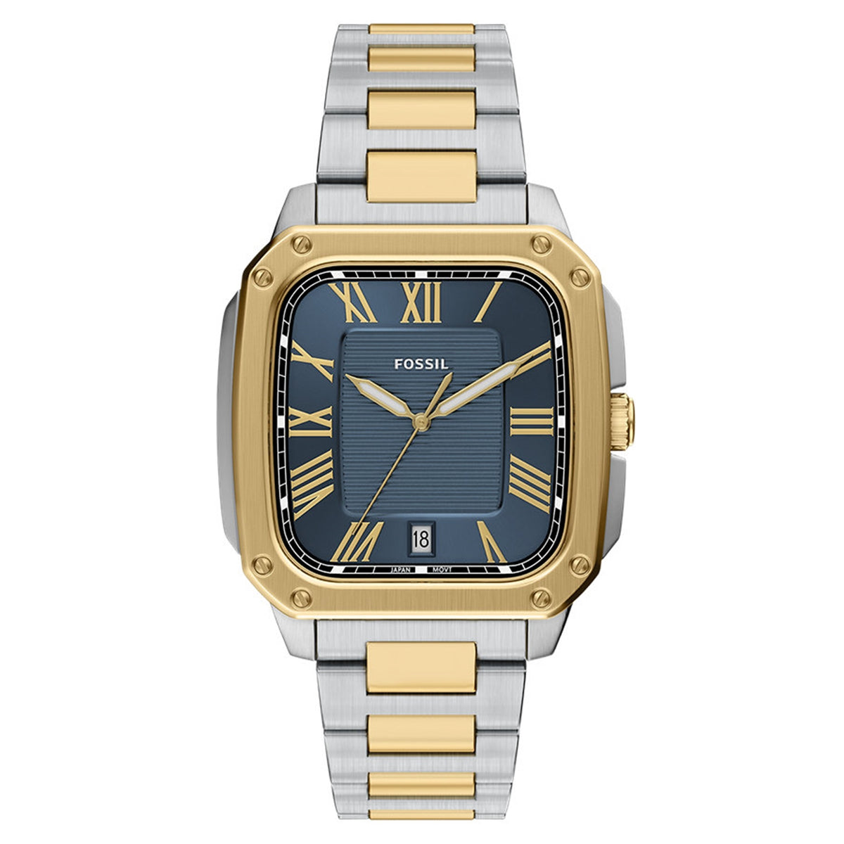 Fossil Crosby Rectangular Blue Dial Watch FS6161