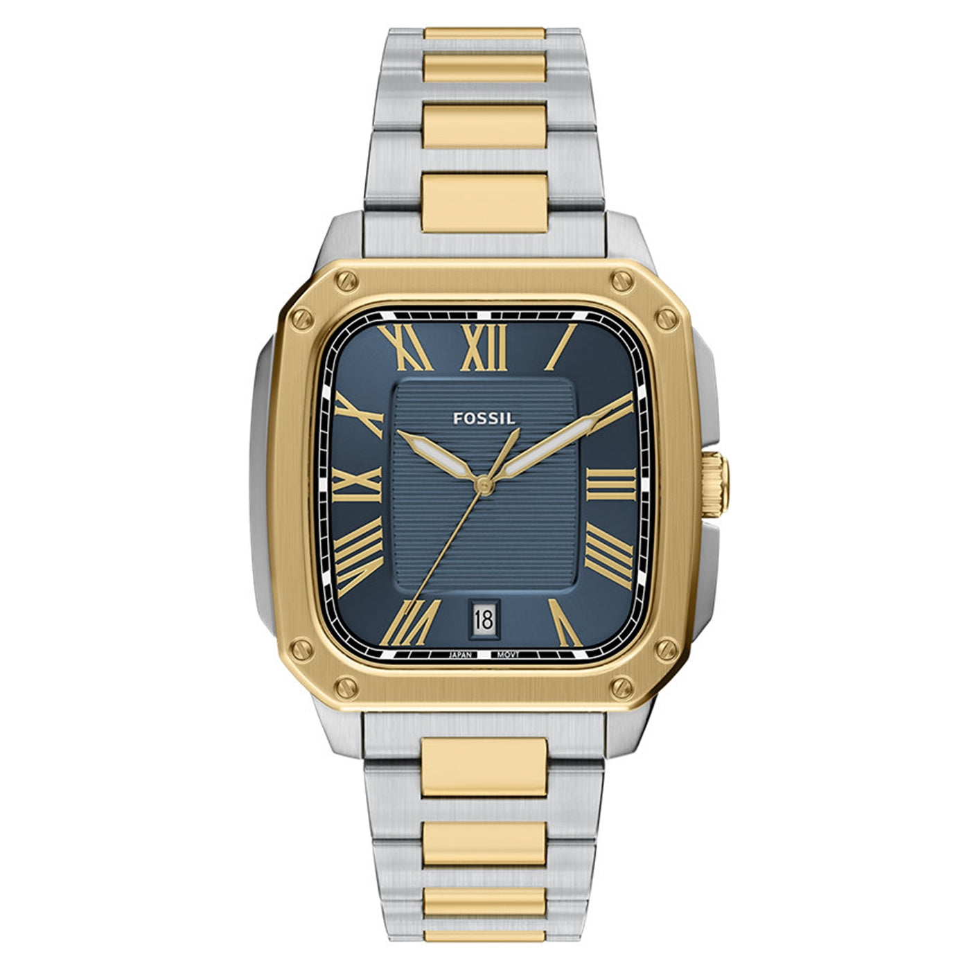 Fossil Crosby Rectangular Blue Dial Watch FS6161