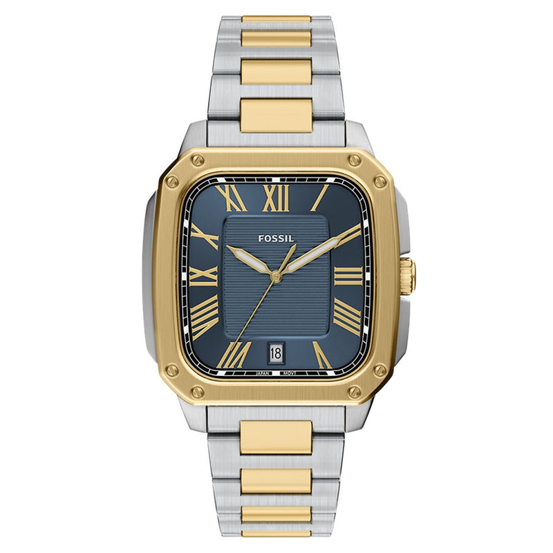 Fossil Crosby Rectangular Blue Dial Watch FS6161-zoom-