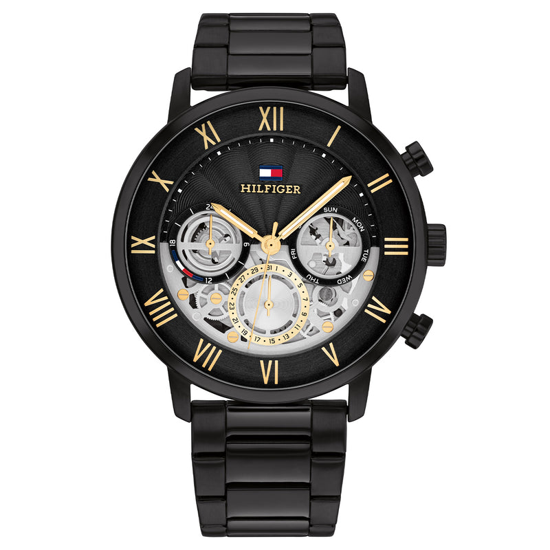 Tommy Hilfiger Schwarze Herrenuhr TH1710706-zoom-