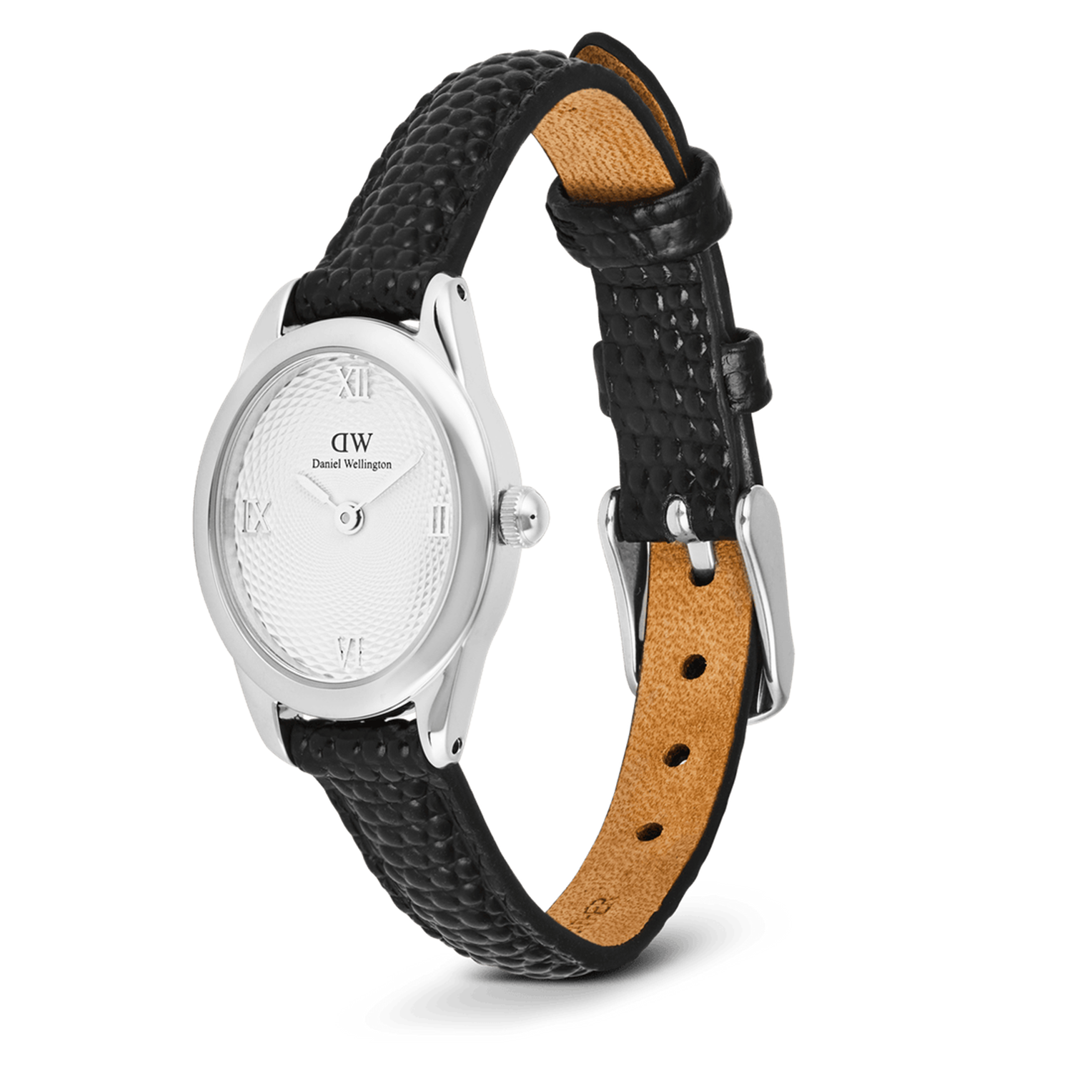 Daniel Wellington Ophelia Mini Black Lizard Silver Women's Watch DW00100887