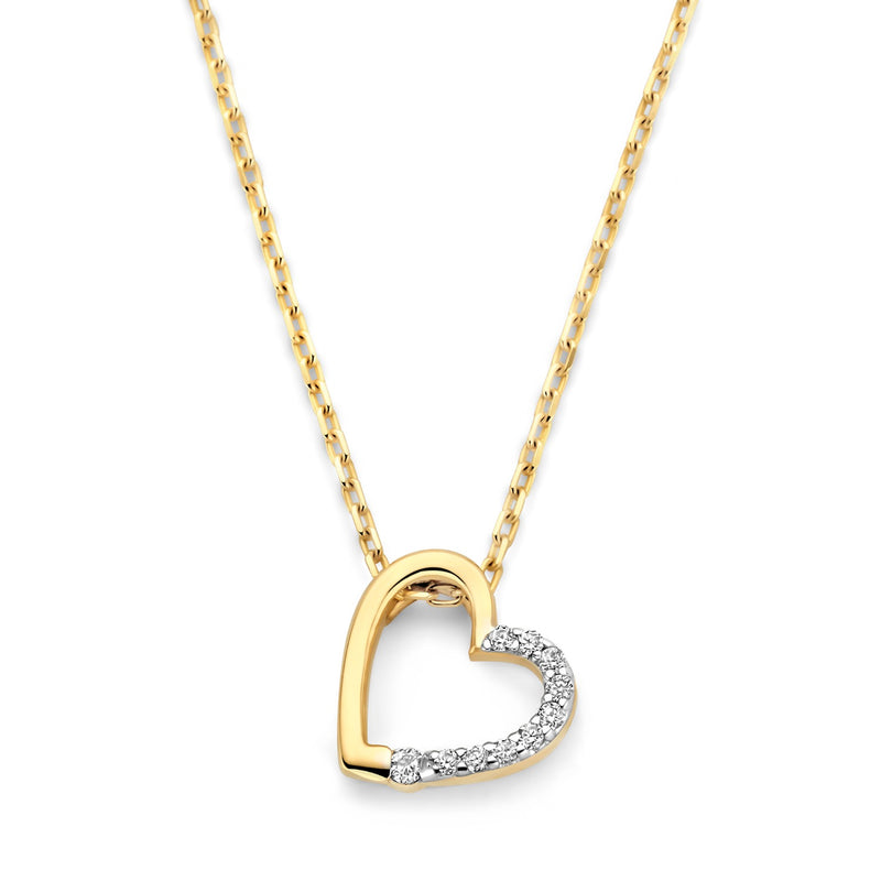 Isabel Bernard De la Paix Léna 14 Karat Goldkette mit Diamant 0.03 ct IBD350029-zoom-