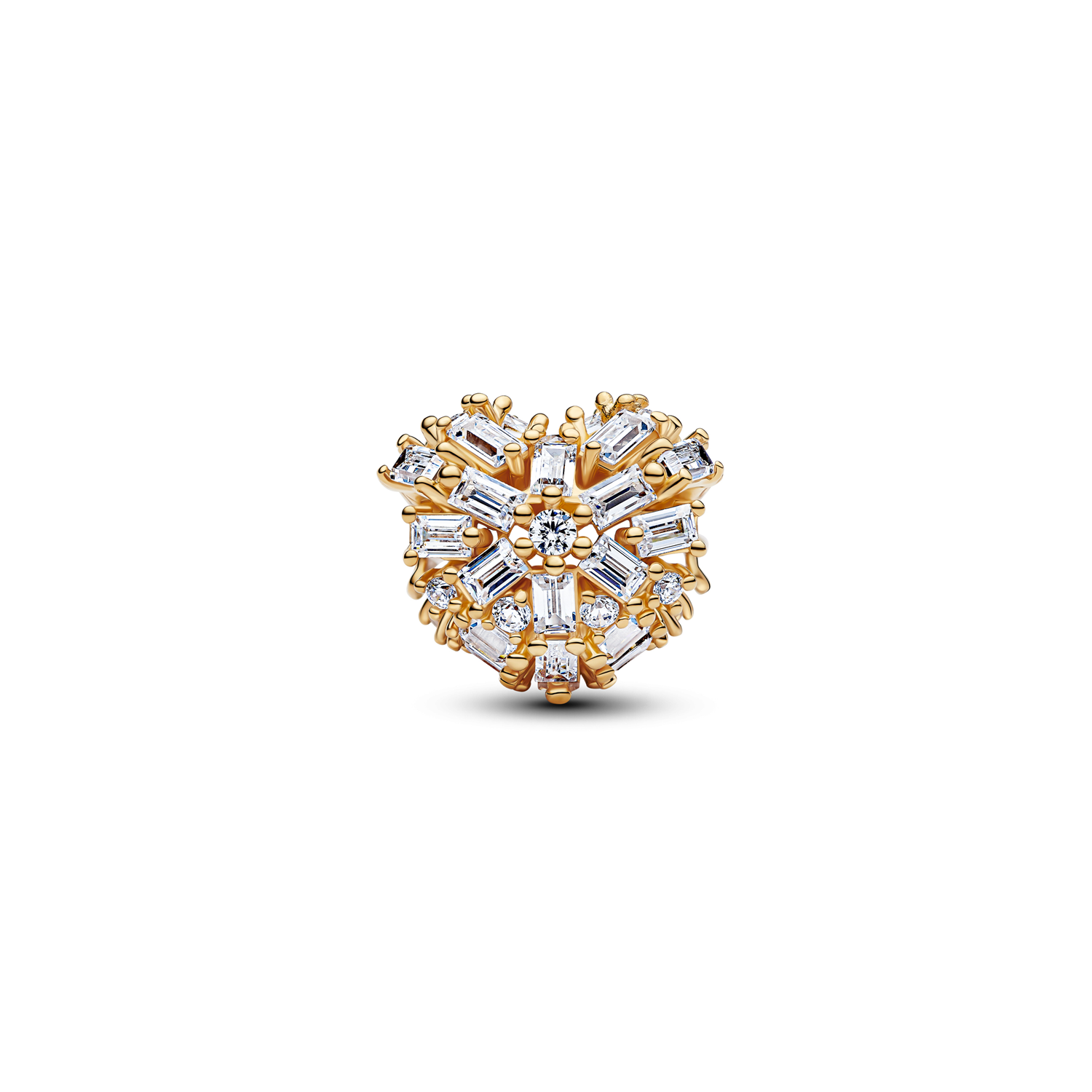 Pandora Moments Gold Plated Sparkling Heart Charm 764240C01