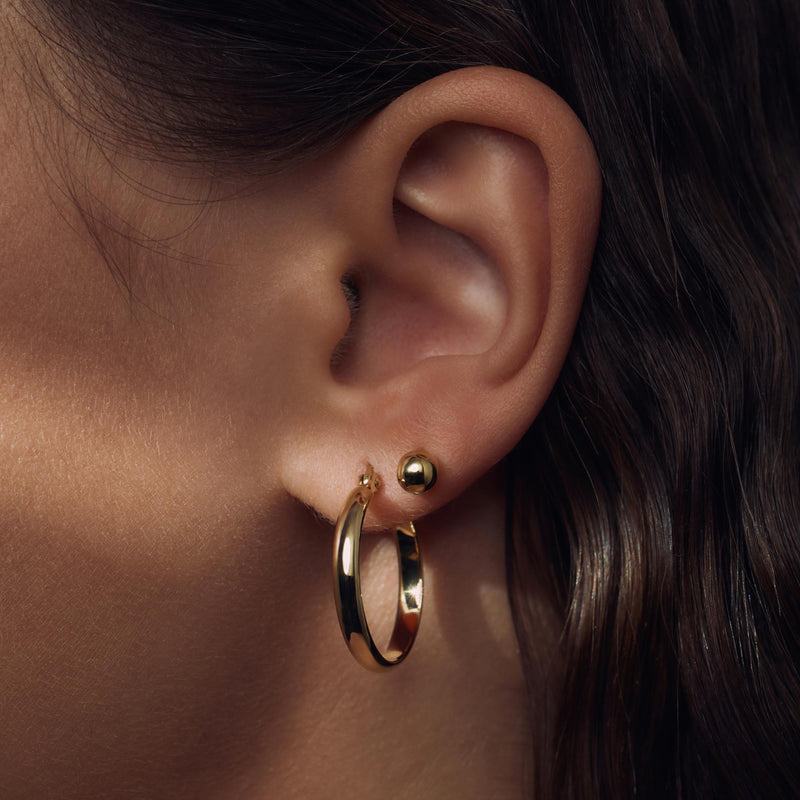 Parte Di Me Bibbiena Poppi damen Creolen 585 Vergoldung PDM36152-zoom-