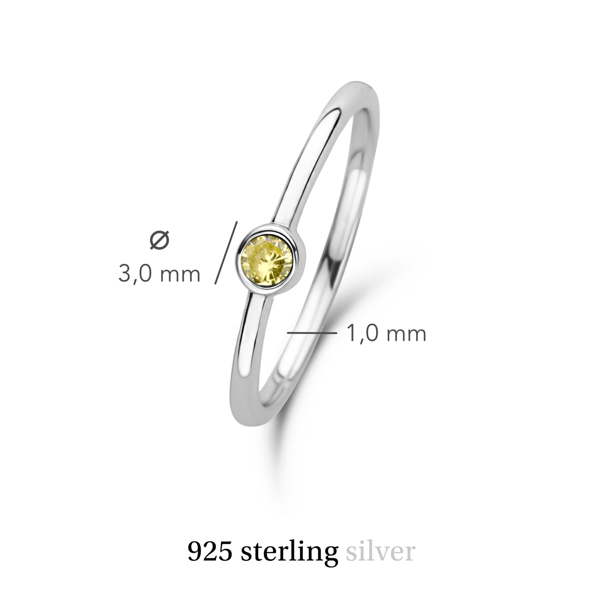 Violet Hamden Venus 925 Sterling Silver Ring with Birthstone VH330007NOV-60