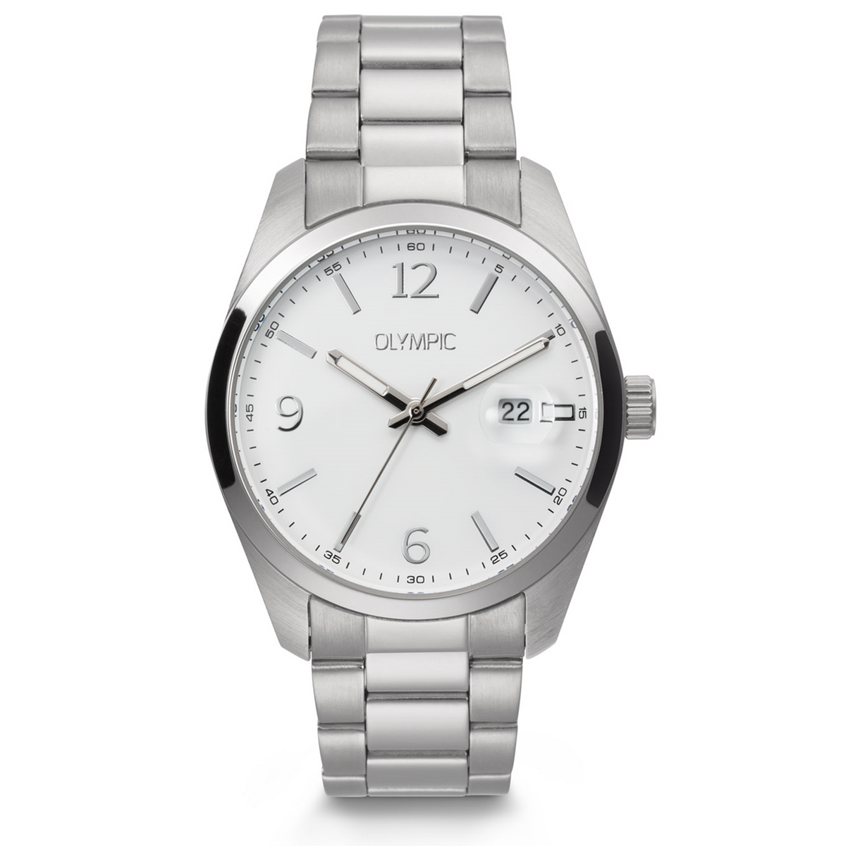 Olympic Louis Silver and White Men's Watch OL75HSS002