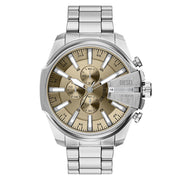 Diesel Mega Chief Slim Round Gold Dial Watch DZ4702