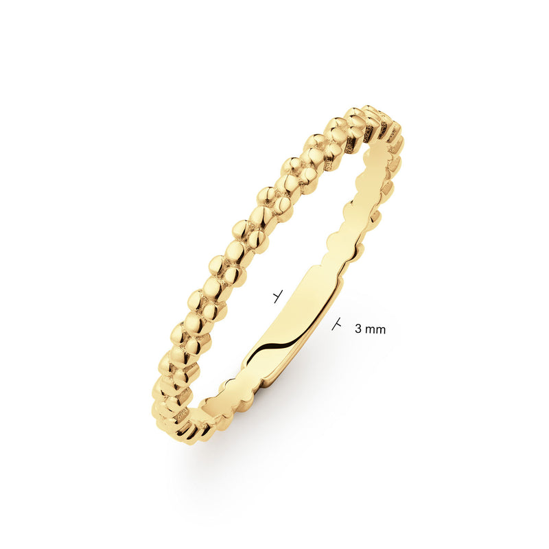 Jackie Gold Caviar Ring Aus 14 Karat Gold 585 JKR25.526-52-zoom-