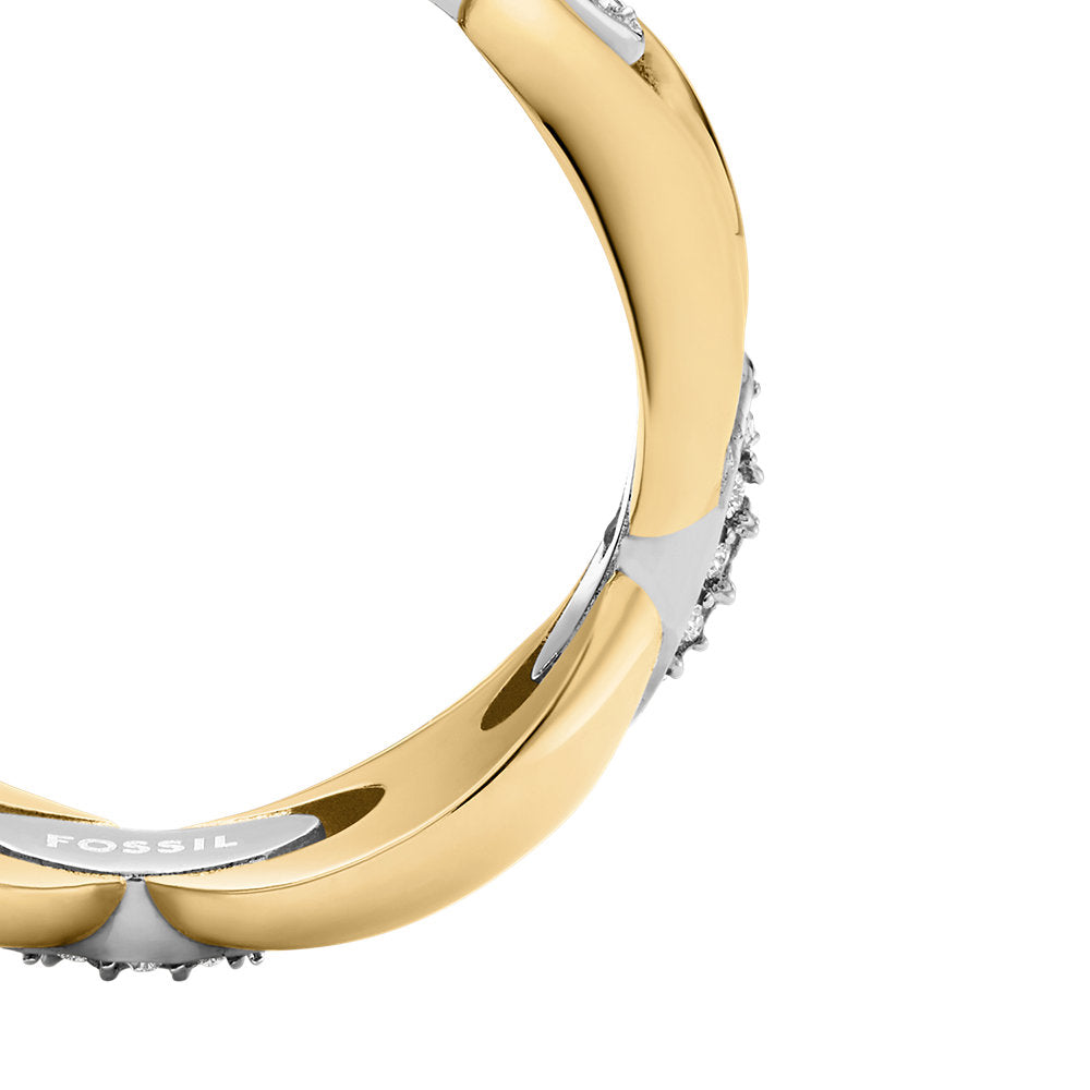 Fossil Heritage Stainless Steel Ring JF049319987