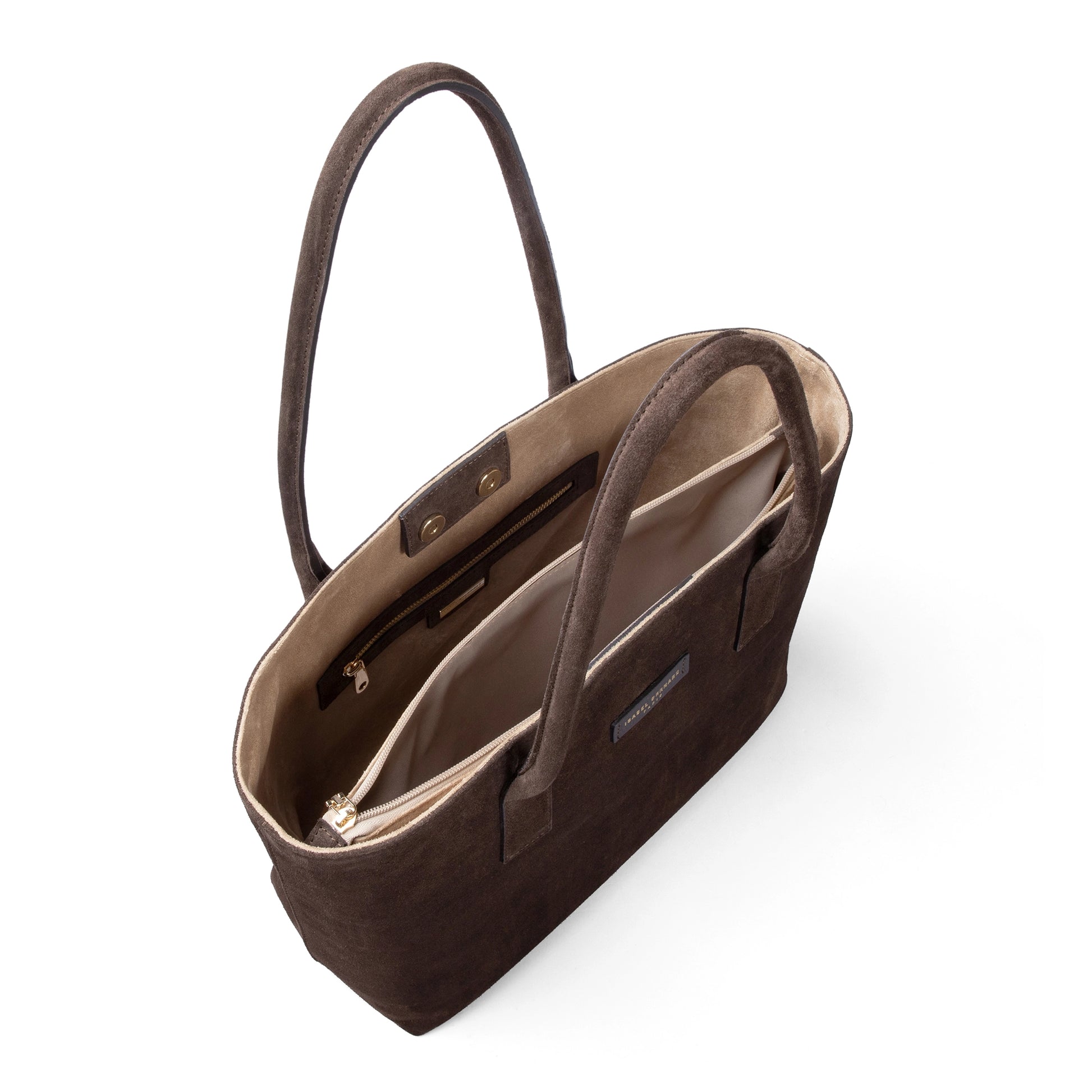 Isabel Bernard Honoré Elin Dark Brown Suede shoulder bag IB25111-131