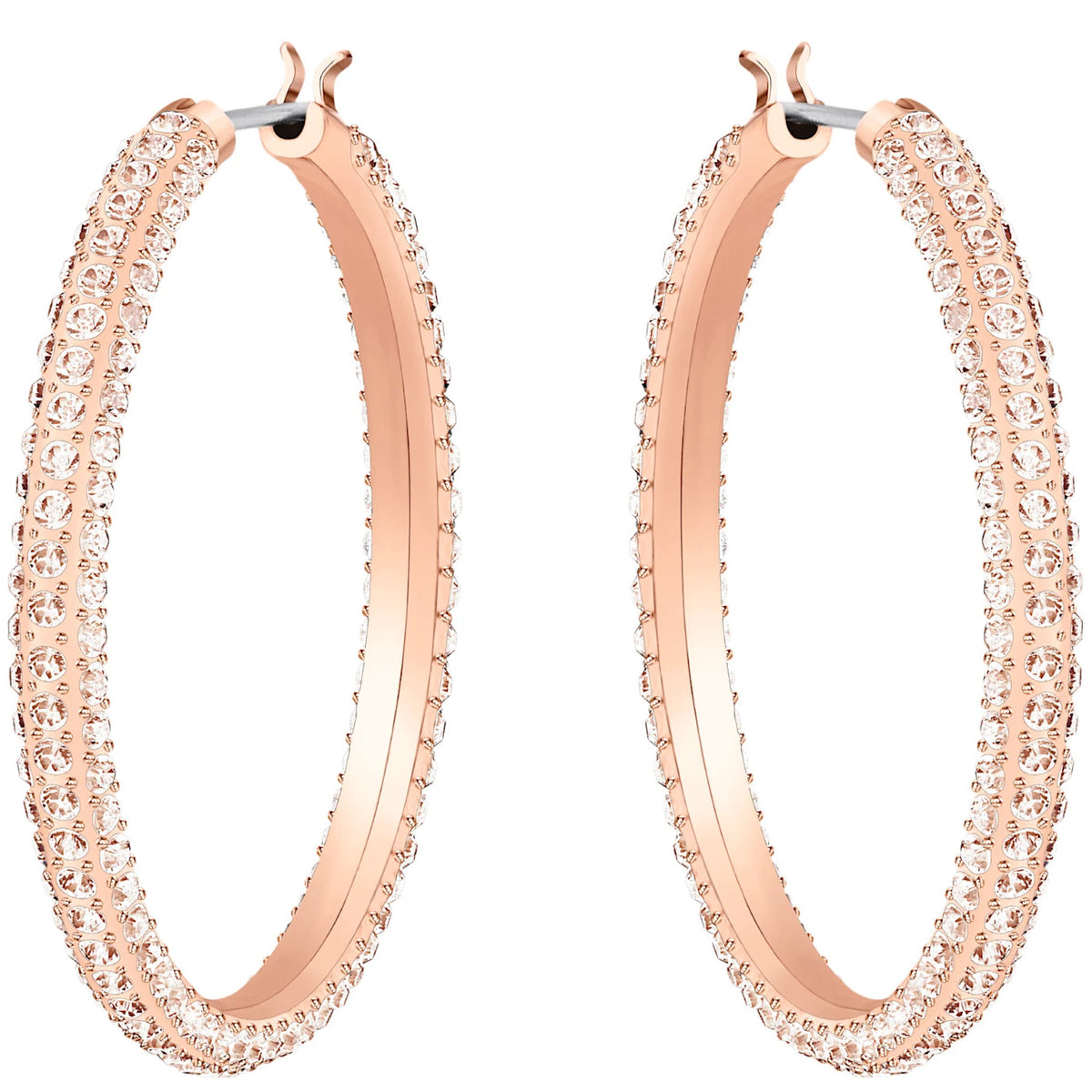 Swarovski Rose gold Hoop Earrings 5383938