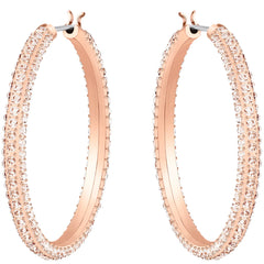 Swarovski Rose gold Hoop Earrings 5383938