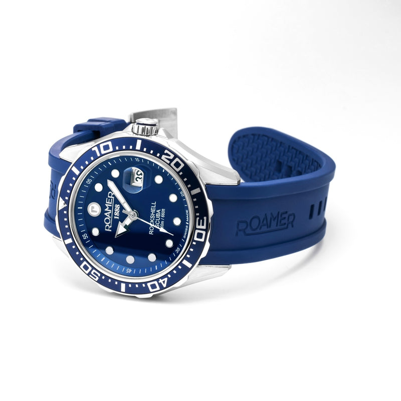 Roamer Rockshell Mark III Scuba Blaue Herrenuhr 867833-41-45-02-zoom-