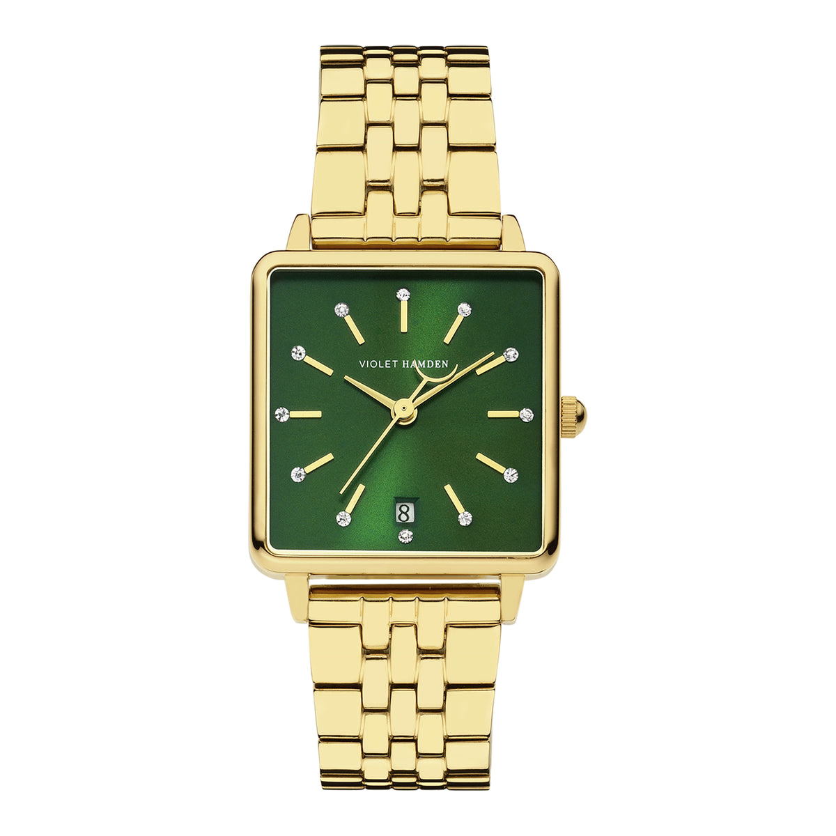 Violet Hamden Dawn Gold-coloured/Green Watch (34 mm) VH09004