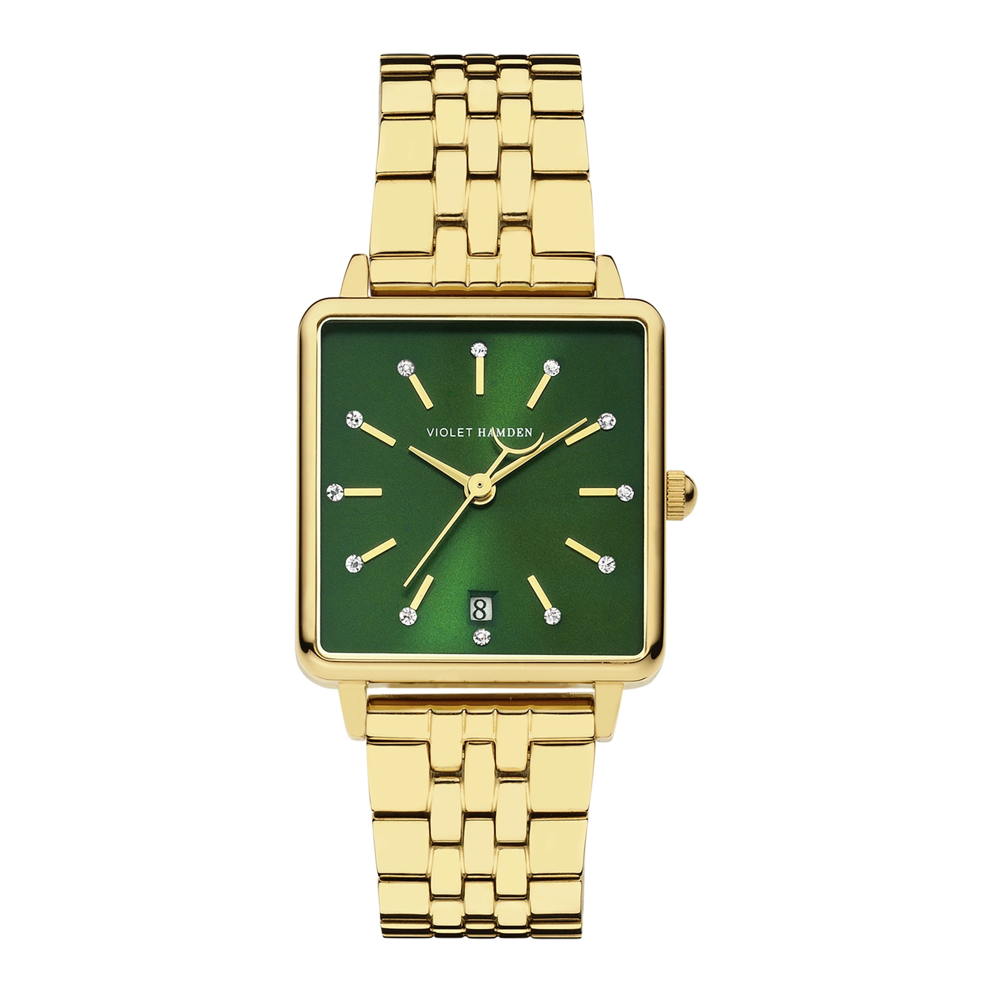 Violet Hamden Dawn Gold-coloured/Green Watch (34 mm) VH09004