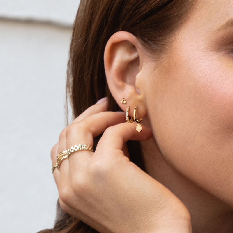 Jackie Gold Mondriaan 14 Karat Gold Hoops JKE25.577-zoom-