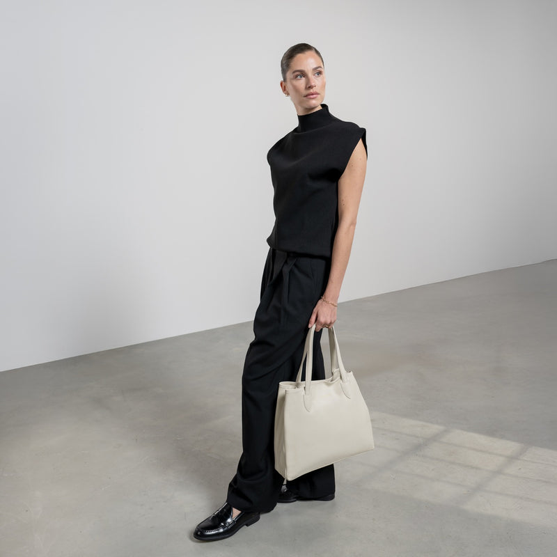 Isabel Bernard Honoré Francine Creme Kalbsleder Shopper IB25048-zoom-