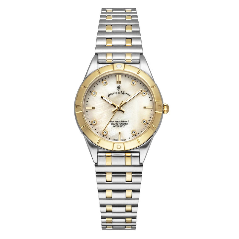 Jacques du Manoir Leonie Silber- und Goldfarbene Damenarmbanduhr JWL05903-zoom-
