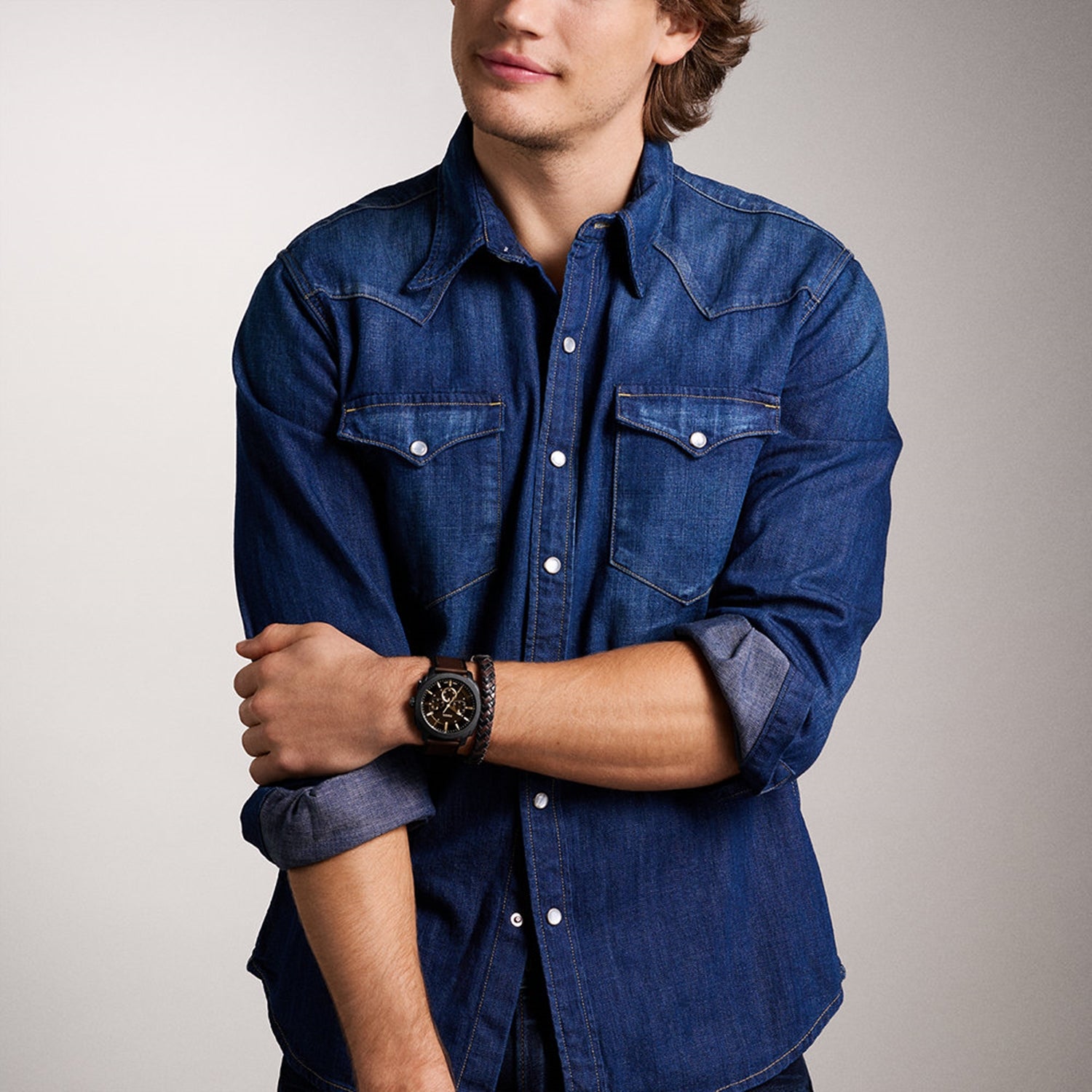 Fossil Machine Black Men's Watch FS6102SET