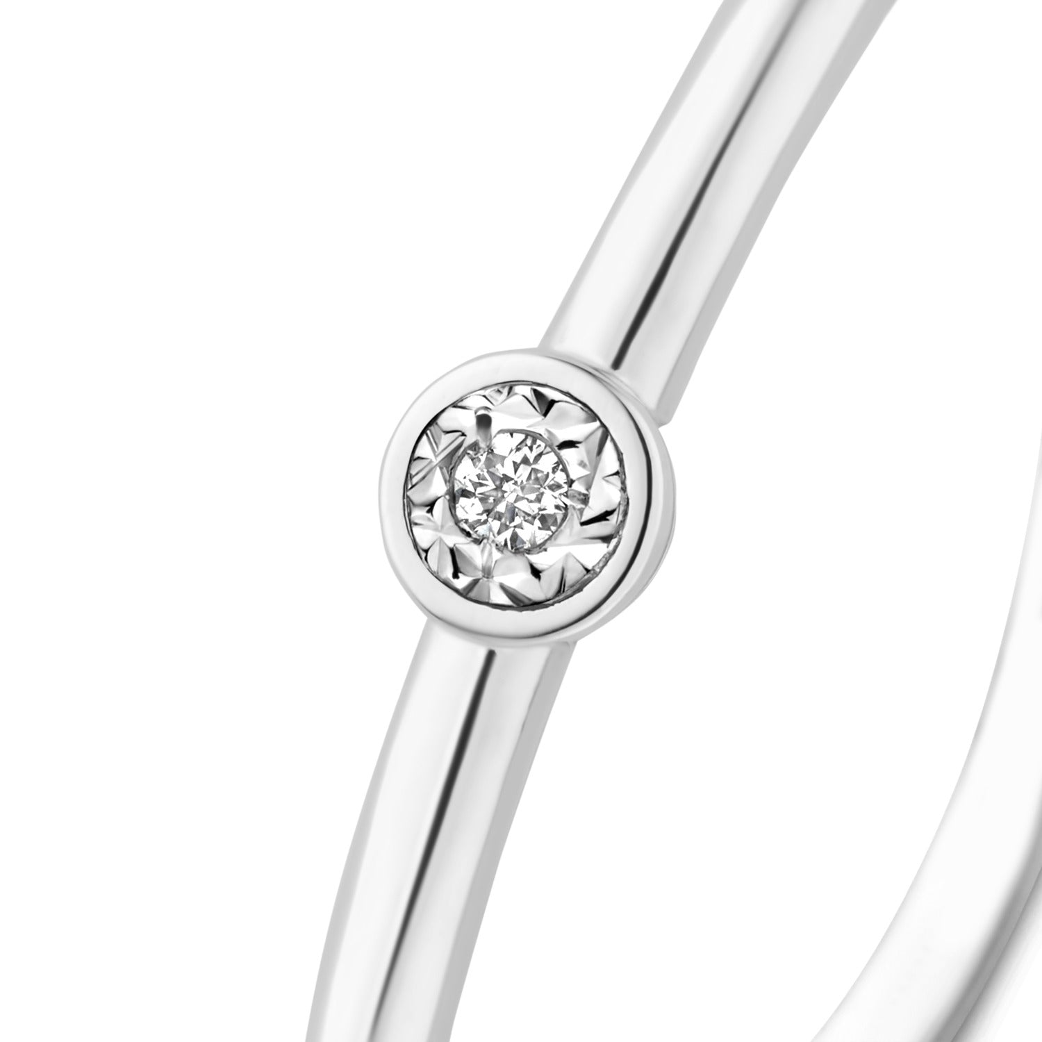 Isabel Bernard De La Paix Inaya 14 Carat Whitegold Ring | diamond 0.01 ct | IBD330026-48