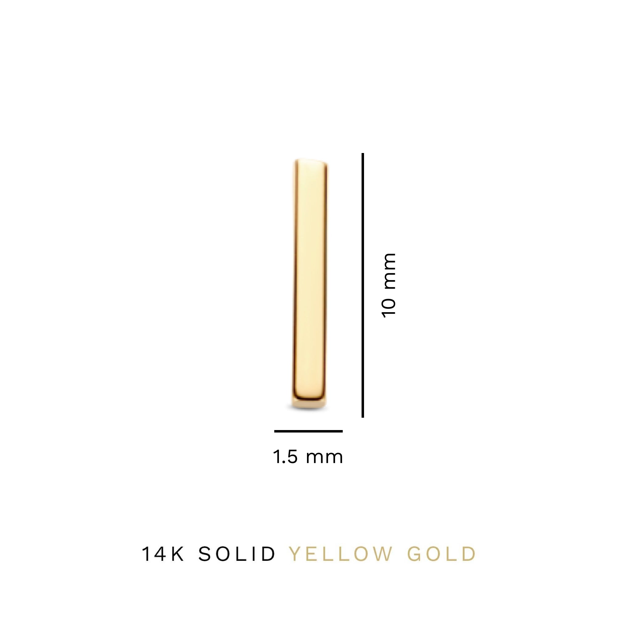 Isabel Bernard Le Marais Rosalie 14 Carat Golden Ear Studs IB360215