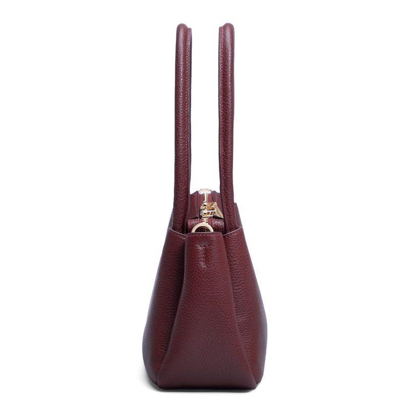 Isabel Bernard Honoré Eve Bordeauxrote Handtasche aus Kalbsleder IB21133-052-zoom-