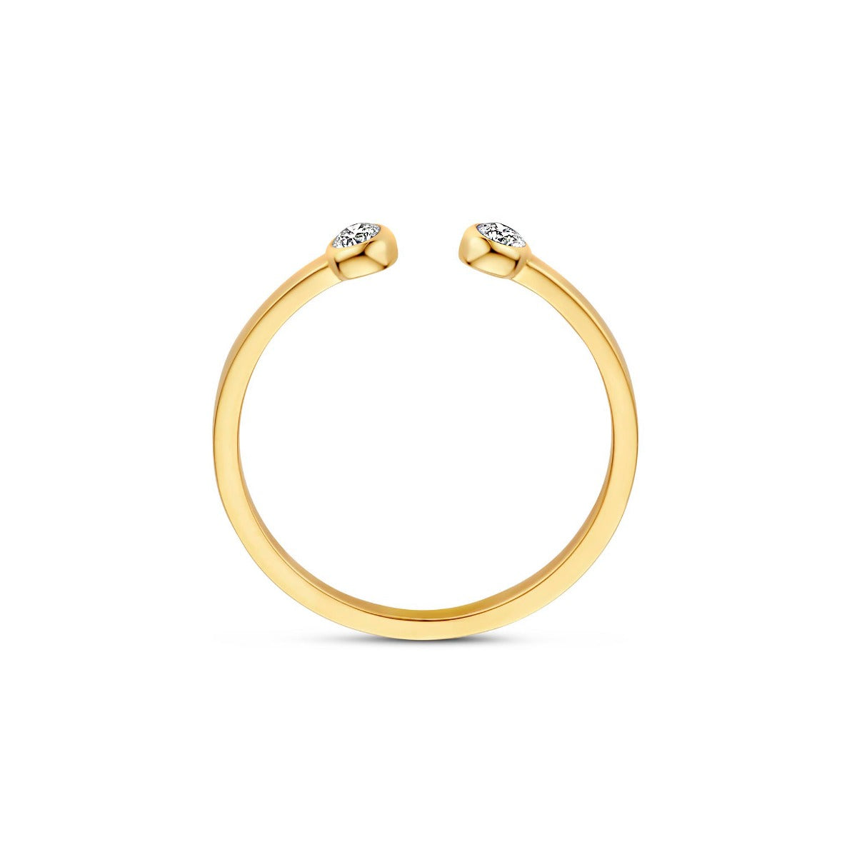 Isabel Bernard De la Paix Flavie 14 Karat Gold Ring With Diamond 0.08 Carat IBD330032-58