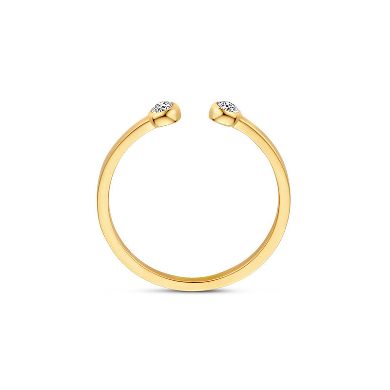 Isabel Bernard De la Paix Flavie 14 Karat | Gold Ring | Diamant 0.08 Karat | IBD330032-58-zoom-