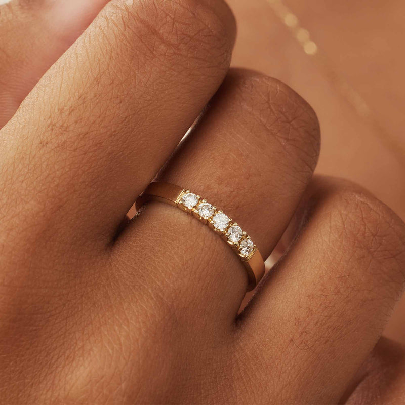 Isabel Bernard De la Paix Madeline 14 Karat | Gold Ring | Diamant 0.20 Karat | IBD330018-48-zoom-