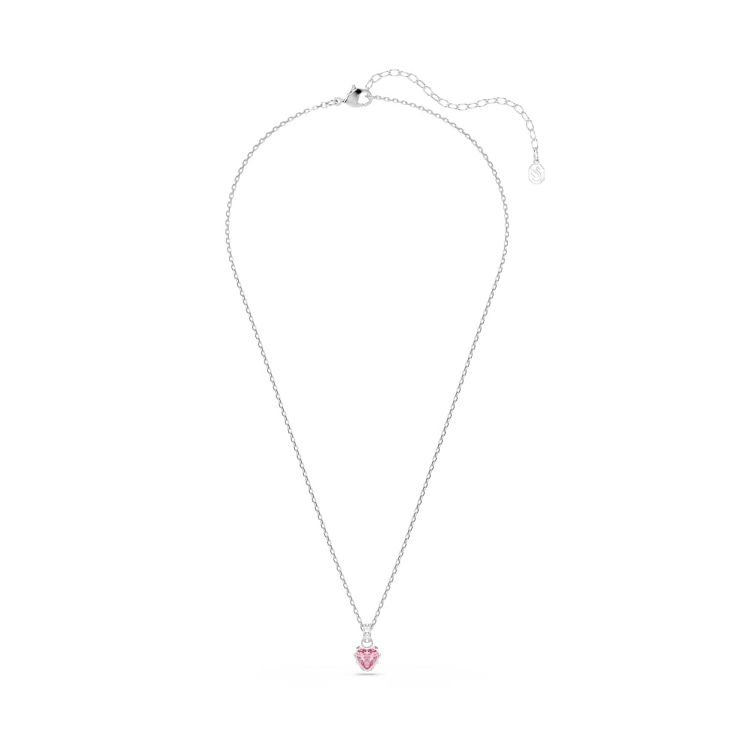 Swarovski Chroma Silver-Tone Necklace with Pink Accents 5757789