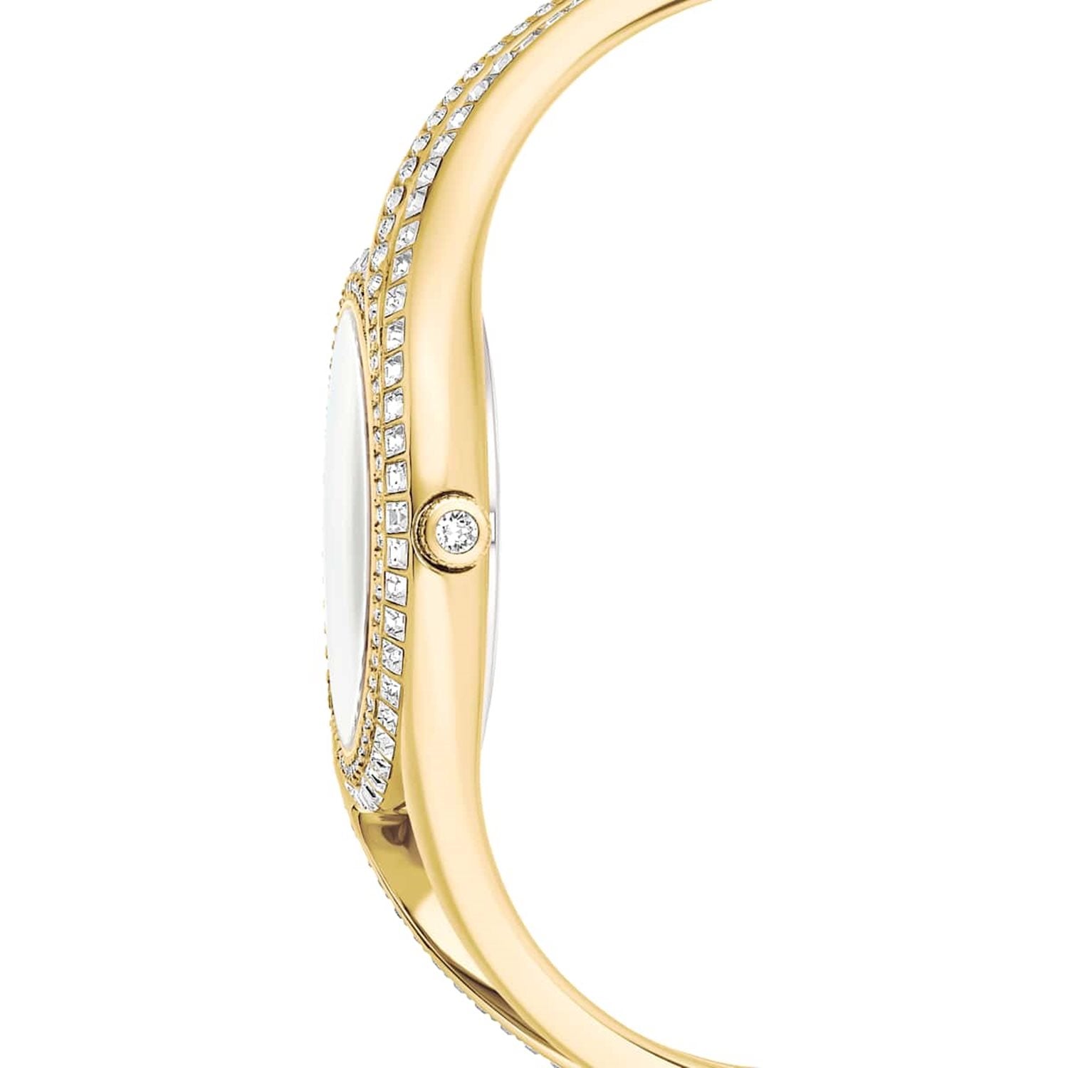 Swarovski Hyperbola Gold-Tone Watch with White Dial 5754534