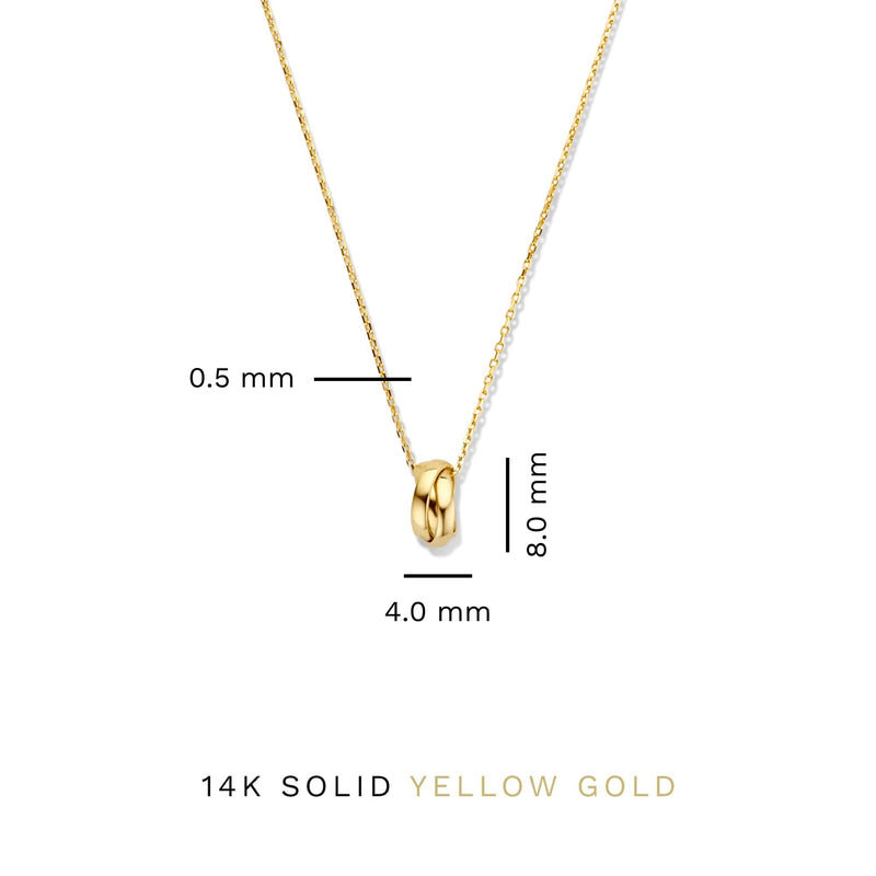 Isabel Bernard Rivoli Méline 14 Karat | Gold Halskette IB340150-zoom-