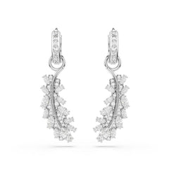 Swarovski Vienna Feather Silver-Tone Earrings 5754272