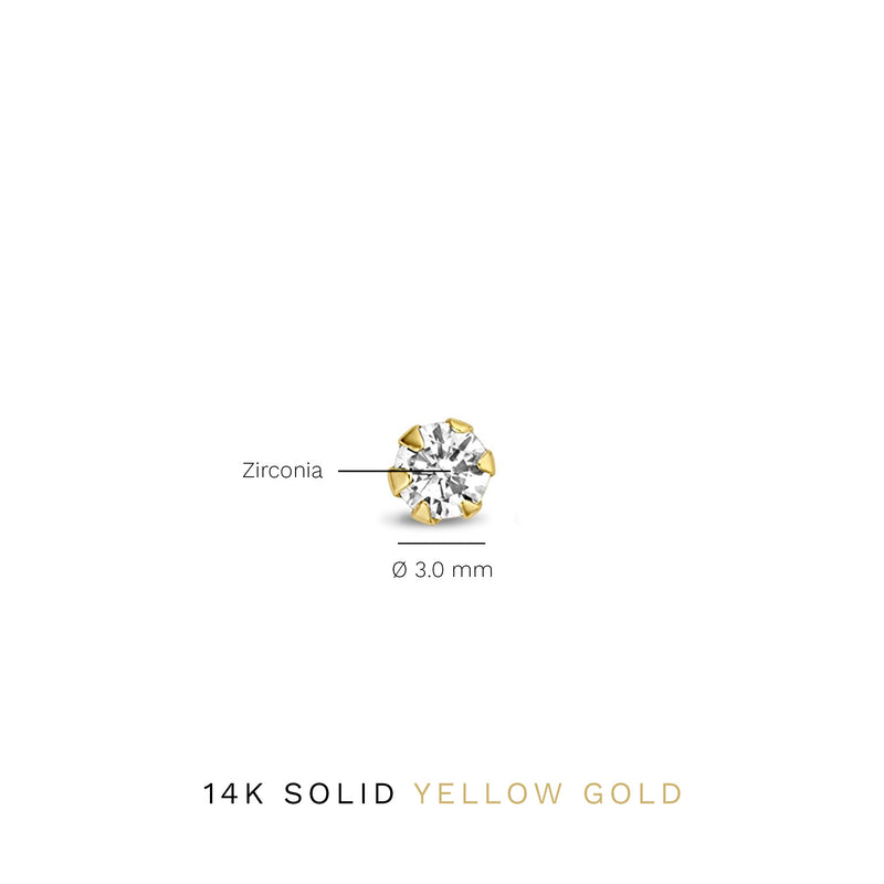 Isabel Bernard Le Marais De Buci 14 Karat | Gold Ohrstecker IB360234-zoom-