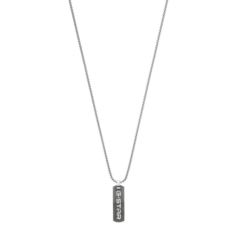 G-STAR Incisio Silberfarbene Halskette GSJ.106.01-zoom-