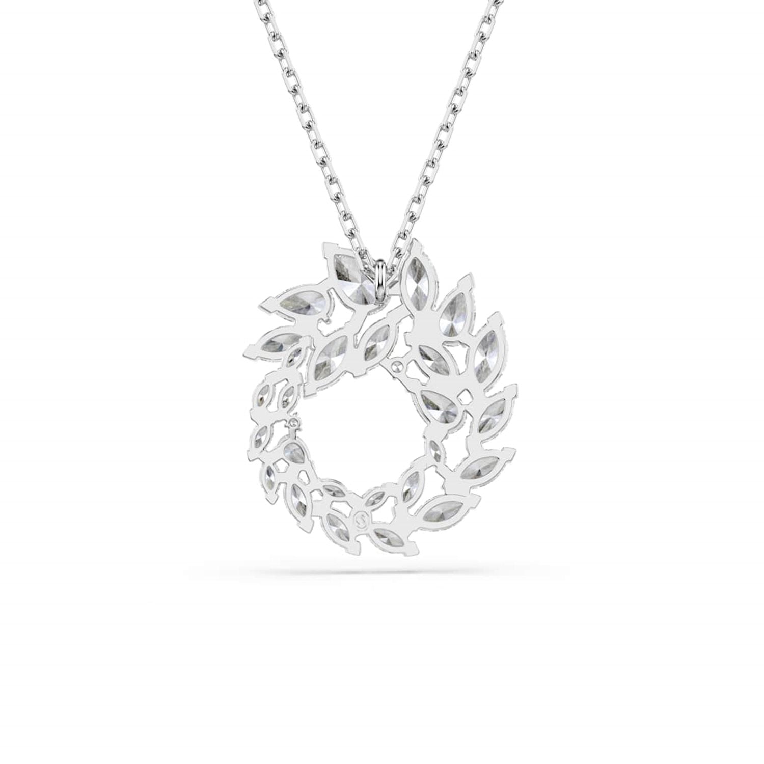 Swarovski Mesmera Glam Silver-Tone Necklace with Circle Pendant 5759837