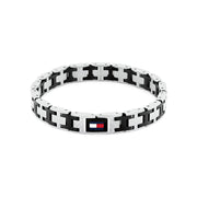 Tommy Hilfiger Edelstahl Silberfarbenes Herren Gliederarmband TJ2790684