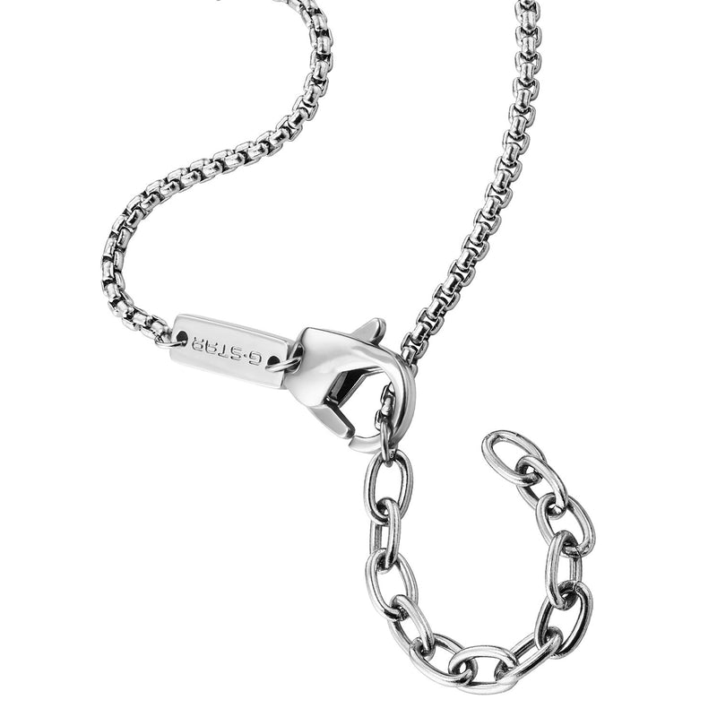 G-STAR R-Tag Silberne Halskette GSJ.103.01-zoom-
