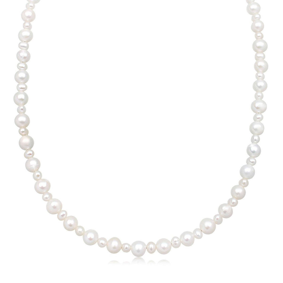 Elli 925 Sterling Silver Pearl Necklace 2004-BF-0007237-001