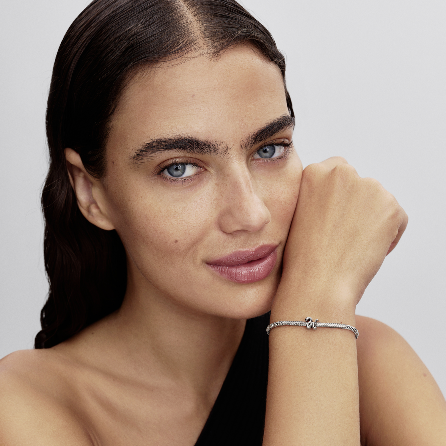 Pandora Moments 925 Sterling Silver Snake Mini Charm 794520C00